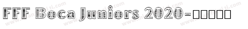 FFF Boca Juniors 2020字体转换